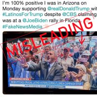 CBS News Didn’t Misrepresent Trump Gathering as a Biden Event